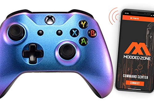 MODDEDZONE Custom MODDED Wireless Controller for Xbox One S/X and PC - With Unique Smart Mods - Best For First Person Shooter Games - Handcrafted by Experts in USA with Unique Design - Enigma
