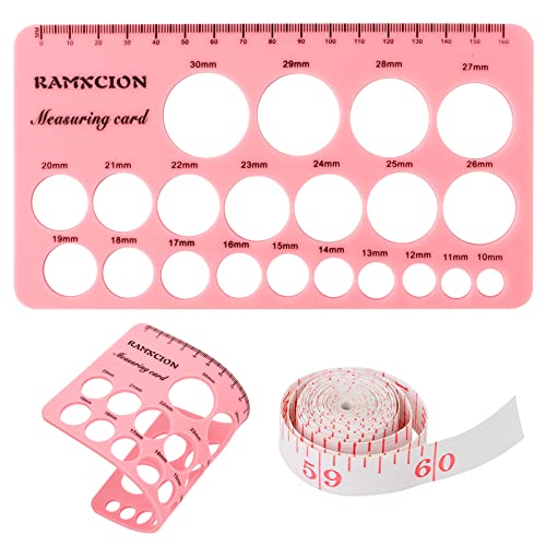 Silicone Nipple Ruler for Breast Pump Flange Sizing - Soft Measurement Tool for New Mothers (Pink)