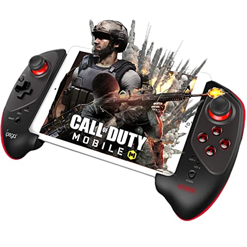 Wireless Android Gamepad, Megadream Mobile Gaming Controller Joystick for PUBG Fotnite with 5-10in Telescopic Bracket Support Tablet, Smartphone Samsung Galaxy S10+ S10 S9 S8 S7- Octopus Platform