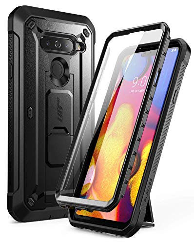 SUPCASE Full-Body Protective Case for LG V40, LG V40 ThinQ, with Built-in Screen Protector Kickstand &Holster Clip Design for LG V40/LG V40 ThinQ 2018 [Unicorn Beetle PRO Series] (Black)