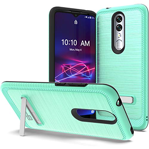 CoverON Metal Kickstand Designed for CoolPad Legacy Brisa Phone Case, ReinDesigned Forced Magnetic Stand Rugged Cover - Mint Teal