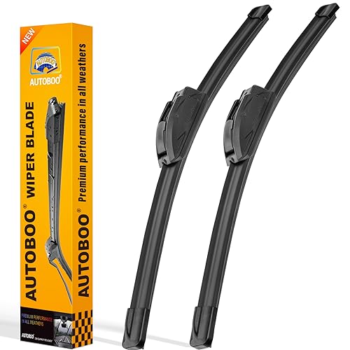 AUTOBOO OEM Quality 22' + 20' Premium All-Seasons Durable Stable And Quiet Windshield Wiper Blades Pack of 2 (pair for front windshield)