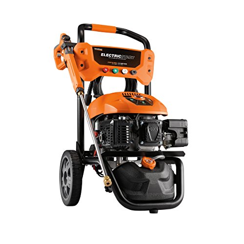 Generac 7132 3100 PSI 2.5 GPM Gas Powered Residential Pressure Washer with Electric Start - PowerDial Spray Gun with Quick Change Tips - Effortlessly Cleans Cars, Decks, Driveways - CARB Compliant