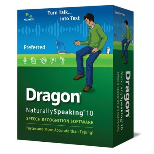 Nuance Dragon NaturallySpeaking v.10.0 Preferred with Noise-canceling Headset Microphone - Complete Product - Standard - 1 User - Mini Box Retail - PC