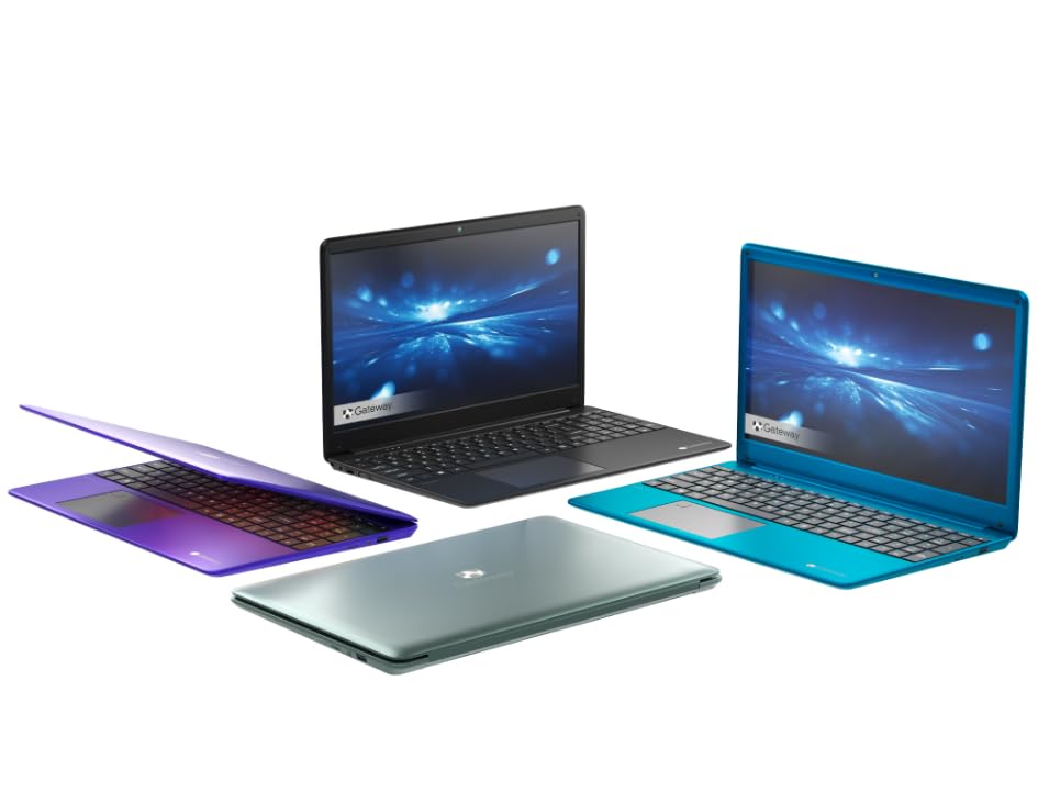 Gateway 15.6' Ultra Slim Notebook, FHD, Intel Core i3-1115G4, Dual Core, 8GB Memory, 256GB SSD, Tuned by THX, 1.0MP Webcam, HDMI, Fingerprint Scanner, Cortana, Windows 10 Home, Blue