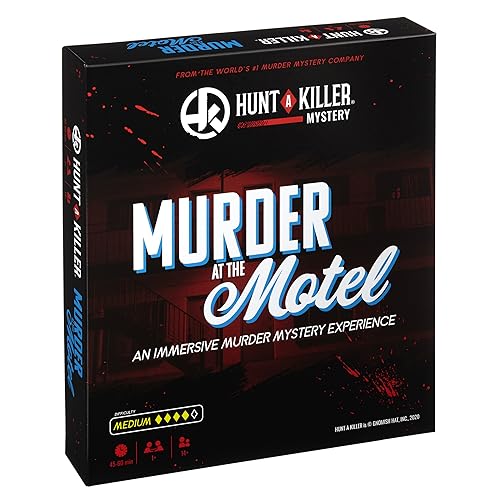 Hunt A Killer Murder at The Motel, Immersive Murder Mystery Game -Take on The Unsolved Case as an Independent Challenge, for Date Night or with Family & Friends as Detectives, Age 14+