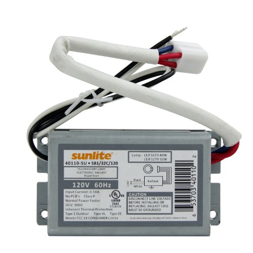 Sunlite 40110-SU SB132C120 1 Lamp F16T9 or F12T9 Fluorescent Circline Ballast, 120-volt