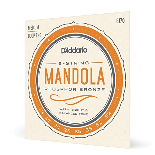 D'Addario EJ76 Phosphor Bronze Mandola Strings, Medium, 15-52