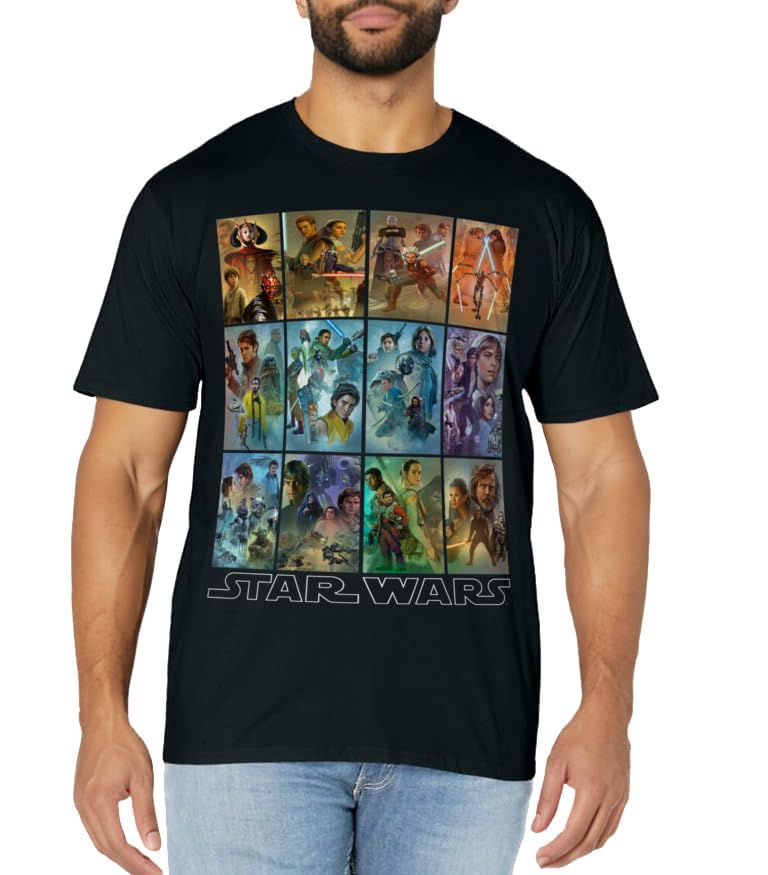 Star Wars Celebration Mural Art Panels T-Shirt