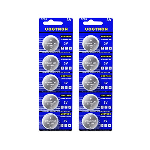 UOGTNON CR2330 3V Lithium Battery (10 - Pack)