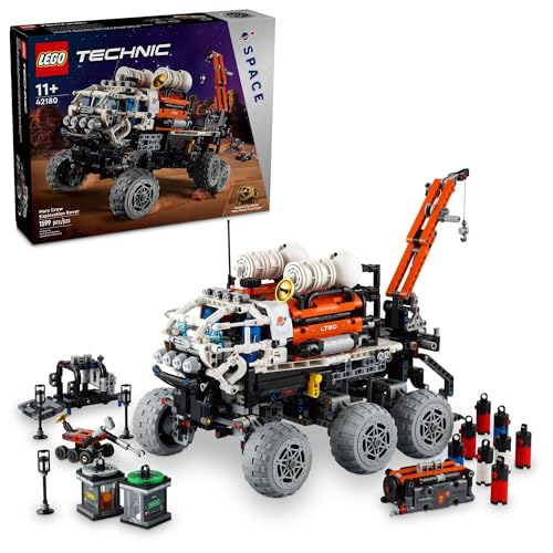 LEGO Technic Mars Crew Exploration Rover Building Set, Space Gift for Boys and Girls, Science Project, NASA Inspired Toy, Advanced Building Kit for Kids Ages 10 and Up, 42180