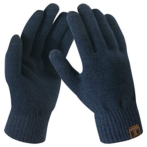 FZ FANTASTIC ZONE Women's Winter Touchscreen Wool Magic Gloves Warm Knit Fleece Lined for Women