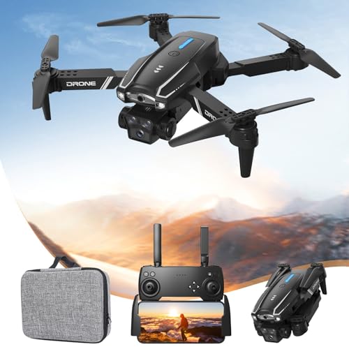 Generic Clearance Drone with Dual 1080P FPV Camer, Mini Drone RC Quadcopter with Headless Mode, 360° Flip, Carrying Case, Follow Me, Drone with Camera Gifts for Adults Beginners Kids My Orders