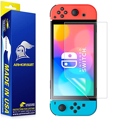 ArmorSuit (2 Pack) Anti-Glare Screen Protector for Nintendo Switch OLED 2021 Max Coverage Anti-Bubble MilitaryShield Matte Film