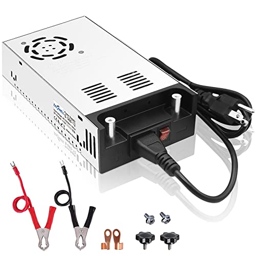 New Version AC DC Converter 360W with Switch, EAGWELL SMPS 110V AC to 12V DC Converter Power Supply Adjustable Switch Power Supply Transformer Max 30A 360W