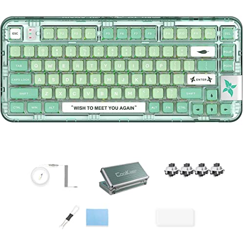 daixiahu Coolkiller CK75 Three Connection Mode Keyboard (/2.4G/BT/Type-c) Full-Key Conflict-Free hot-swappable Mechanical Keyboard Suitable for Gaming and Office
