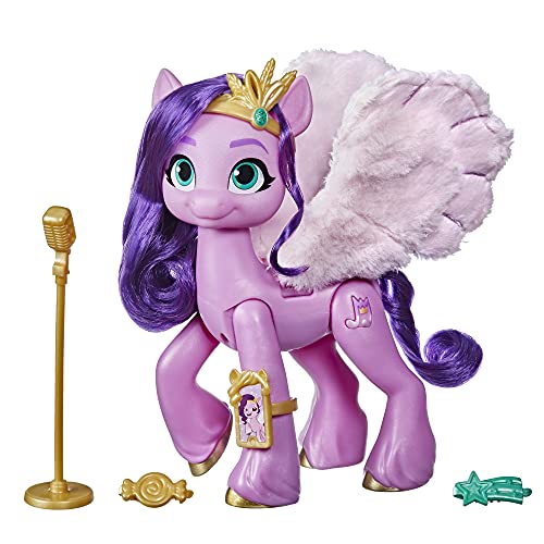 My Little Pony: A New Generation Movie Singing Star Princess Pipp Petals - 6-Inch Pink Pony That Sings and Plays Music, Toy for Kids Age 5 and Up