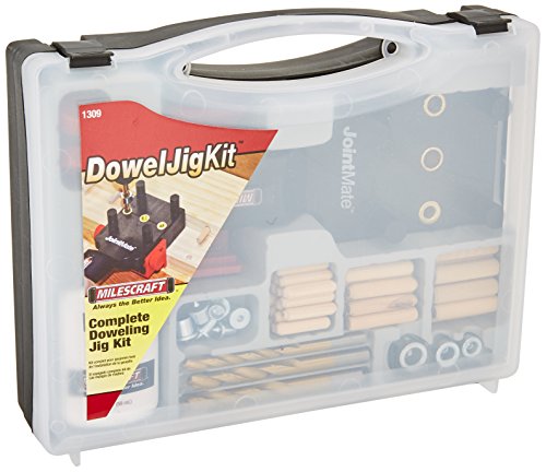Milescraft 1309 DowelJigKit - Complete Doweling Kit with Dowel Pins and Bits