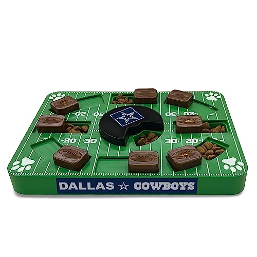 Pets First NFL Dallas Cowboys Puzzle Toy, Puzzle Treat Dog Toy, Interactive Dog Treat Toy, Dog Puzzle