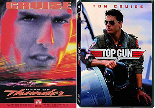 Fast-Paced Jets & Cars Action Top Gun Tom Cruise + Days of Thunder Nascar Double Feature Film Pack