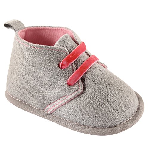Luvable Friends Unisex Baby Crib Shoes, Grey Desert, 6-12 Months
