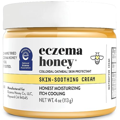 ECZEMA HONEY Original Skin-Soothing Cream - Organic Hand & Body Eczema Relief - Natural Honey Lotion for Dry, Itchy, & Irritable Skin (4 Oz)