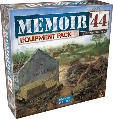 Memoir '44 Equipment Pack Board Game EXPANSION - Unleash the Power of WWII Weapons! Strategy Game for Kids & Adults, Ages 8+, 2 Players, 30-60 Minute Playtime, Made by Days of Wonder