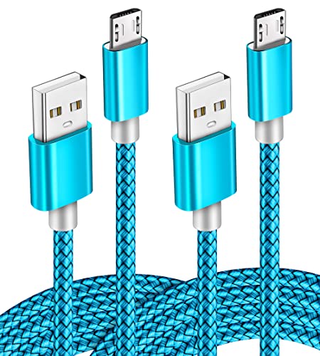 2pack 3.5ft Micro USB Cable Android Fast Charger Power Cord for Samsung S7/S6, Note 5/4, Galaxy J7 J3, Tablet Tab 3 4 S2 A 10.1 9.7 8.0 7.0 S 10.5 E 9.6 Pro Kids Lite Nook, Kindle Tablets Fire Hd Hdx