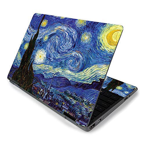 MightySkins Skin for HP Pavilion x360 11' (2019) - Starry Night | Protective, Durable, and Unique Vinyl Decal wrap Cover | Easy to Apply, Remove, and Change Styles | Made in The USA