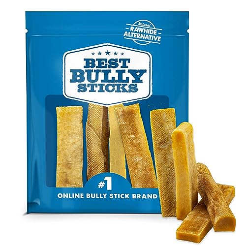 Best Bully Sticks Himalayan Yak Cheese for Dogs, Large 4 Pack - Natural Yak Chews for Dogs - Lactose Free Odor Free - Long Lasting Dog Chews