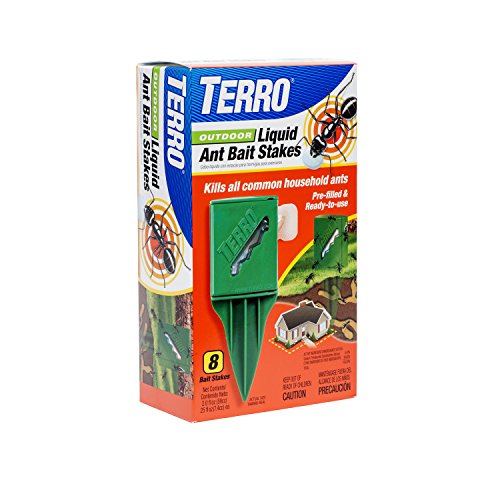 TERRO T1812 Outdoor Liquid Ant Killer Bait Stakes - 8 Traps
