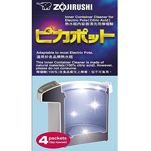 Zojirushi #CD-K03EJU Inner Container Cleaner for Electric Pots, 4 Packets,White