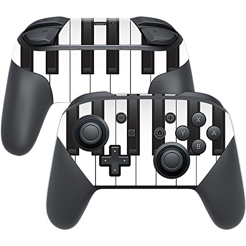 MightySkins Skin Compatible with Nintendo Switch Pro Controller - Piano Keys | Protective, Durable, and Unique Vinyl Decal wrap Cover | Easy to Apply, Remove, and Change Styles | Made in The USA