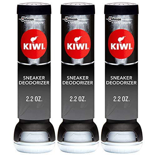 KIWI unisex adult Sneaker Deodorizer shoe care kits, Black, 2.2 Ounce Pack of 3 US