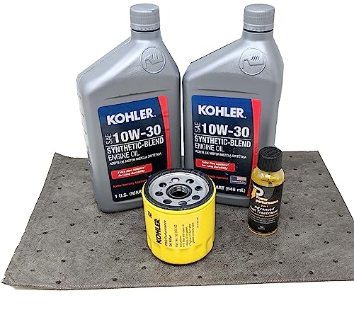 Kohler Genuine 52 050 02-S Oil Change Kit w/pad 10W30 Oil and fuel treatment