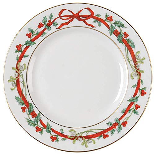 Royal Worcester Holly Ribbons Bread & Butter Plate