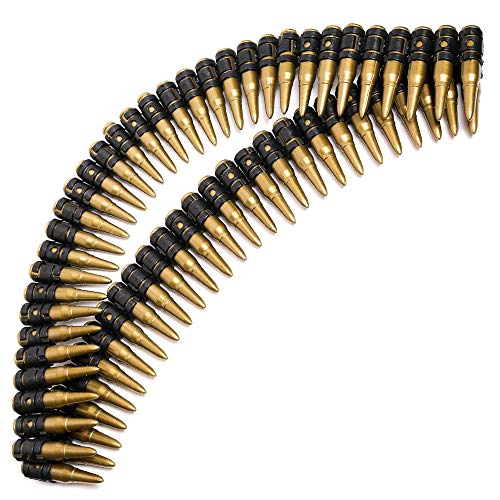 Skeleteen Fake Bullet Army Belt - Plastic Bandolier Military Toy Ammo Costume Accessories Props for Kids and Adults