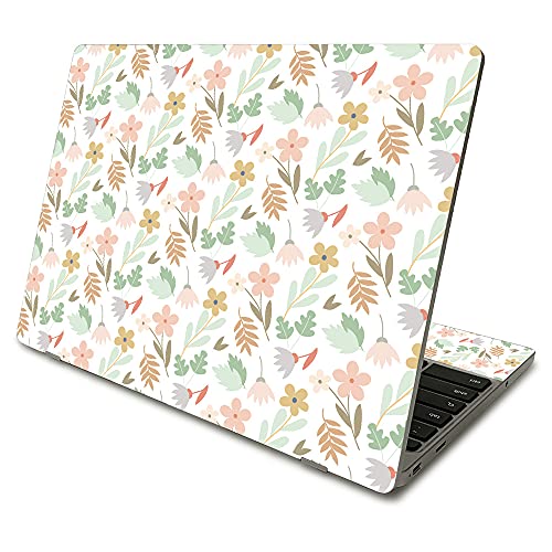 MightySkins Skin Compatible with Samsung Chromebook 4 (2021) 11.6' - Neutral Flowers | Protective, Durable, and Unique Vinyl Decal wrap Cover | Easy to Apply and Change Styles | Made in The USA