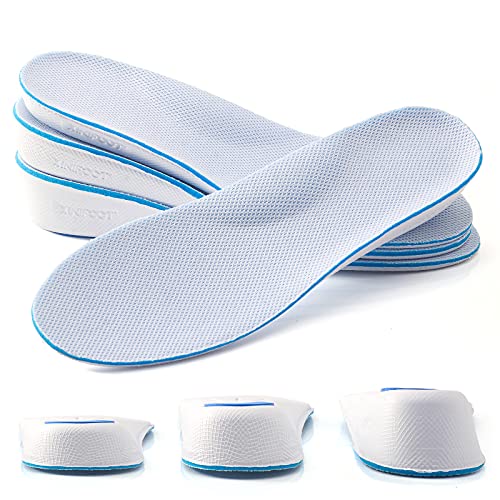 Height Increase Insole Arch Support Breathable Shoe Insoles Heel Lift Inserts Elevator Insoles for Men (2.5cm Height)