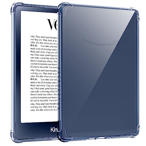 TQQ Clear Case for 6' Kindle 11th Generation 2022 Release (NOT FIT Kindle Paperwhite/Oasis),Thin Slim Soft Flexible Silicone TPU Rubber Back Case Cover Skin for Kindle 2022,Transparent