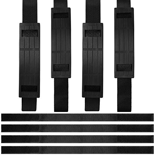 8 Pieces Adjustable Hoverboard Seat Attachment Straps and 4 Hoverboard Go Cart Strap Protector Hook Loop Fastening Cable Hoverboard Replacement Straps for Kart Accessories Self Balance (19.68 Inches)