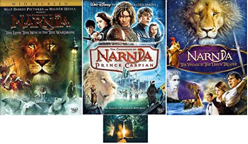 The Chronicles of Narnia Trilogy 1 2 3 (3 DVD SET, WS) Includes Glossy Print Rounded Edge 4.5 x 5.5 Inch Narnia Art Card