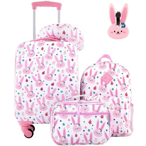 Travelers Club 5 Piece Kids' Luggage Set, Bunny