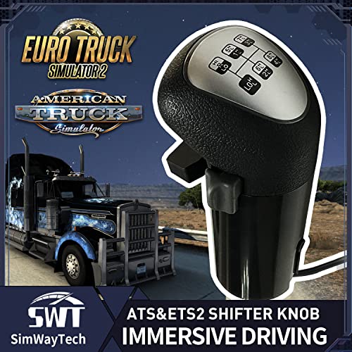 HCXLELD SimWayTech USB Shifter Knob for ATS & ETS2 PC For Logitech G25 G27 G29 G920 G923 Thrustmaster TH8A Fanatec SQ PXN A7 other DIY shifter