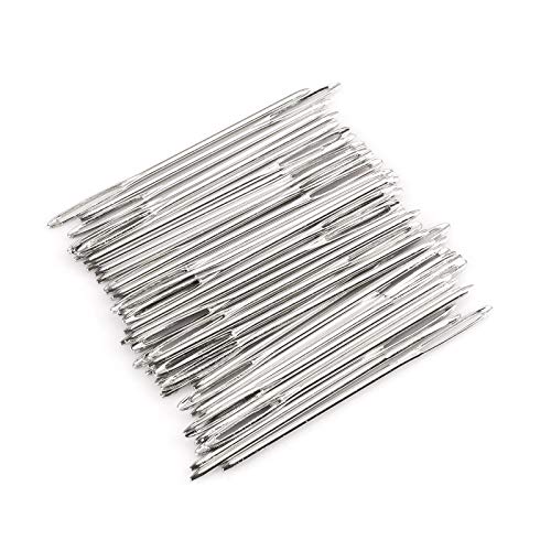 Z-Color 50pcs Big Eye Needles Blunt White 7cm Long Large Hole NOT Sharp Sewing Kniting Embroidery Tool Hand DIY Needlework Plus