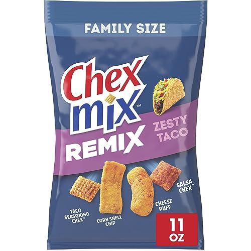 Chex Mix Snack Mix, Remix Zesty Taco, Savory Snack Bag, 11 oz