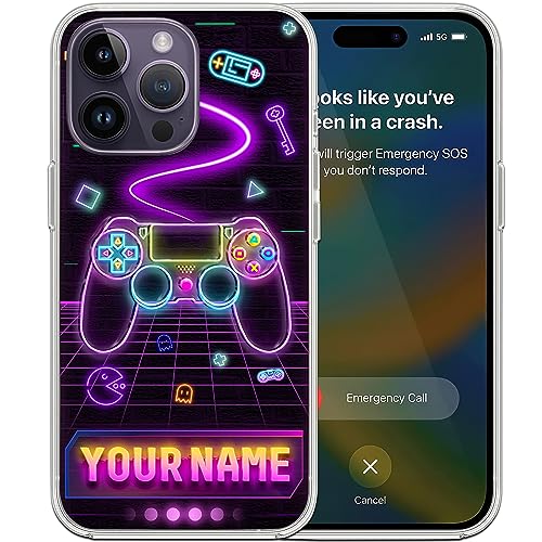 CASEZILY Personalized Gamer Phone Case Customized Gifts for Video Game Lovers Pro Gamers Men Women Compatible with iPhone 15 14 13 12 11 X XS XR 8 7 6 6s Mini Plus Pro Max