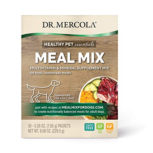 Dr. Mercola Meal Mix for Adult Dogs, 30 Packets, Non GMO, Soy Free, Gluten Free