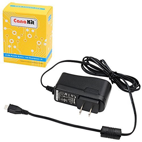 CanaKit 5V 2.5A Raspberry Pi 3 B+ Power Supply/Adapter (UL Listed)