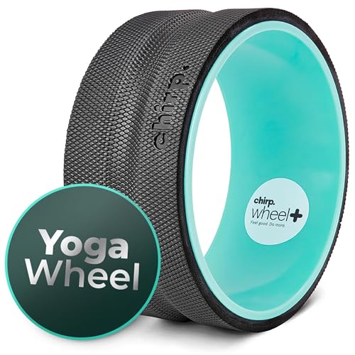 Chirp Wheel Foam Roller, Medium Body Roller, Sweat-Resistant Foam Padding, Back Stretcher, Targeted Muscle Yoga Wheel, Supports Back Pain Relief, PVC-Free, Deep Massage, Holds Up to 500 lbs - 10'